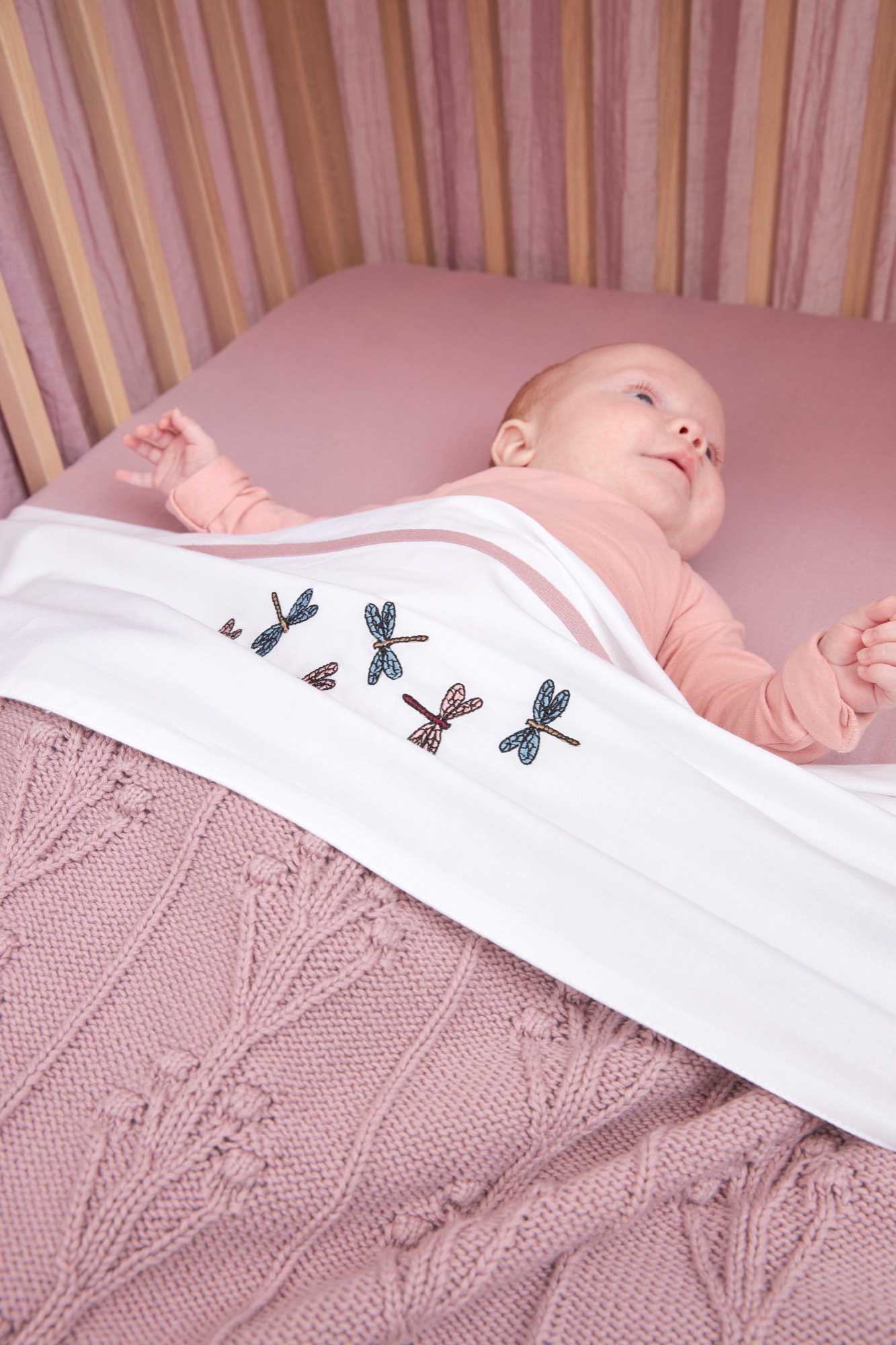 Babydecke Romantische Blume