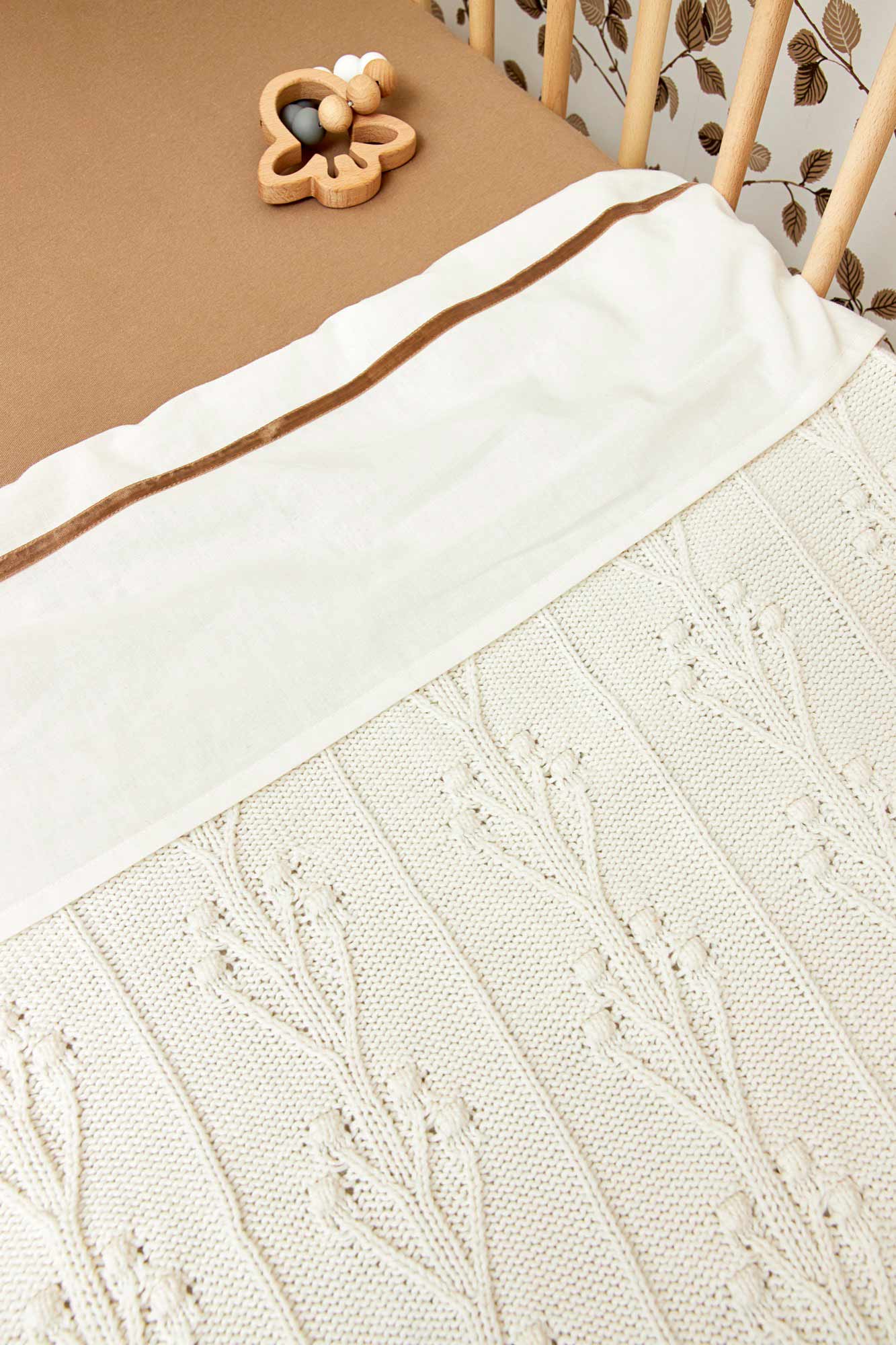 Babydecke Romantische Blume