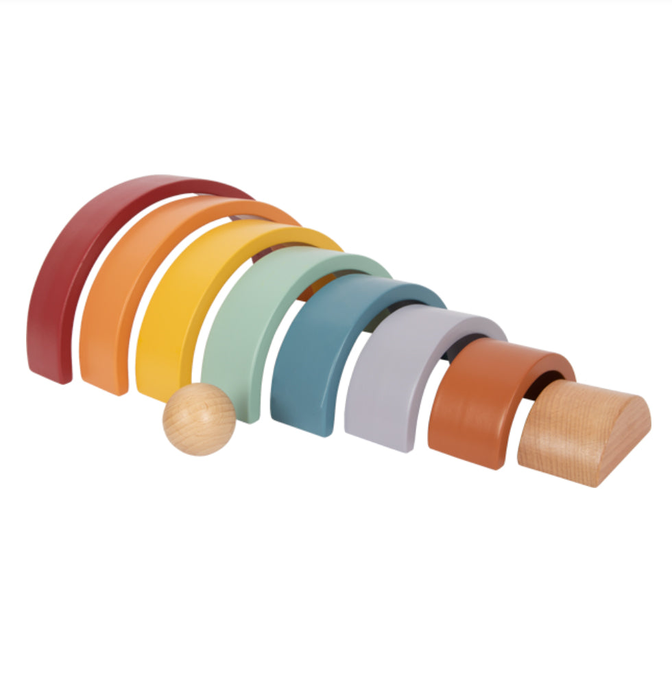 Regenbogen Holzbausteine
