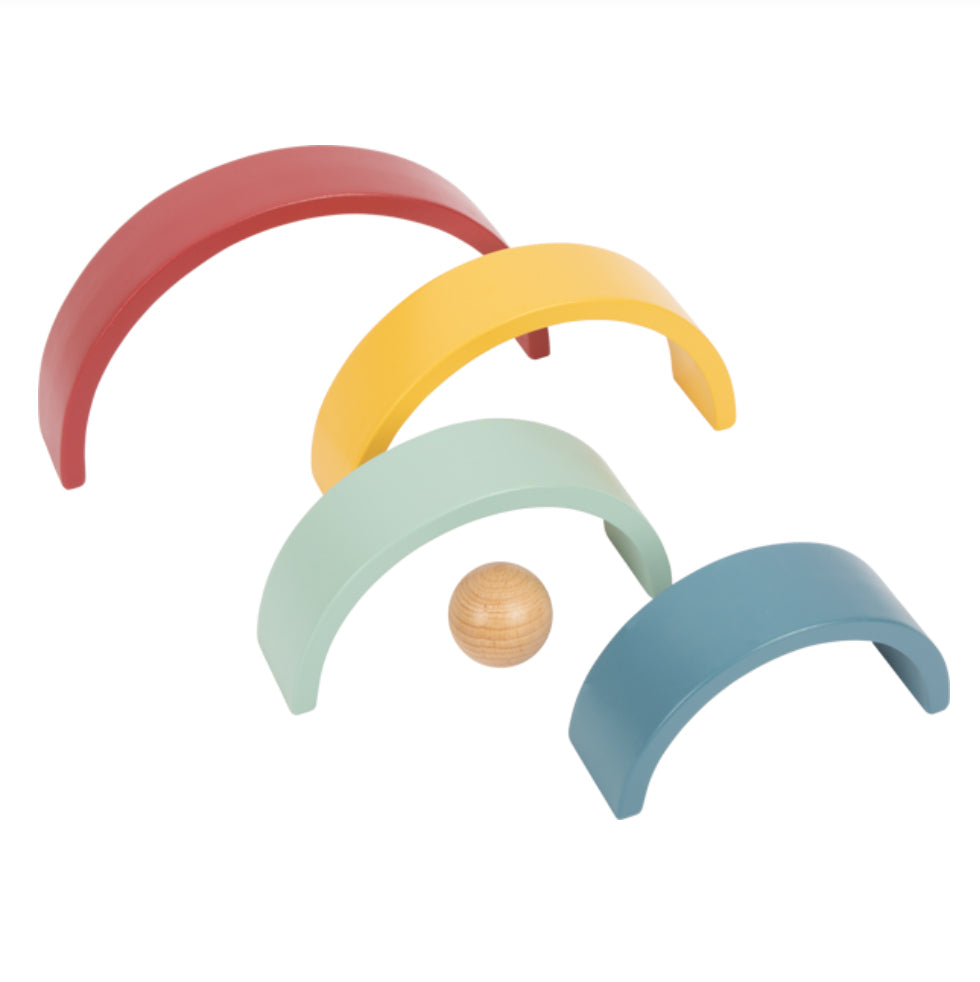 Regenbogen Holzbausteine