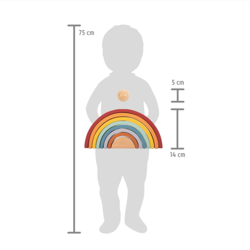 Regenbogen Holzbausteine