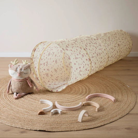 Spieltunnel mit dem Design Vintage Flowers von Bieco.