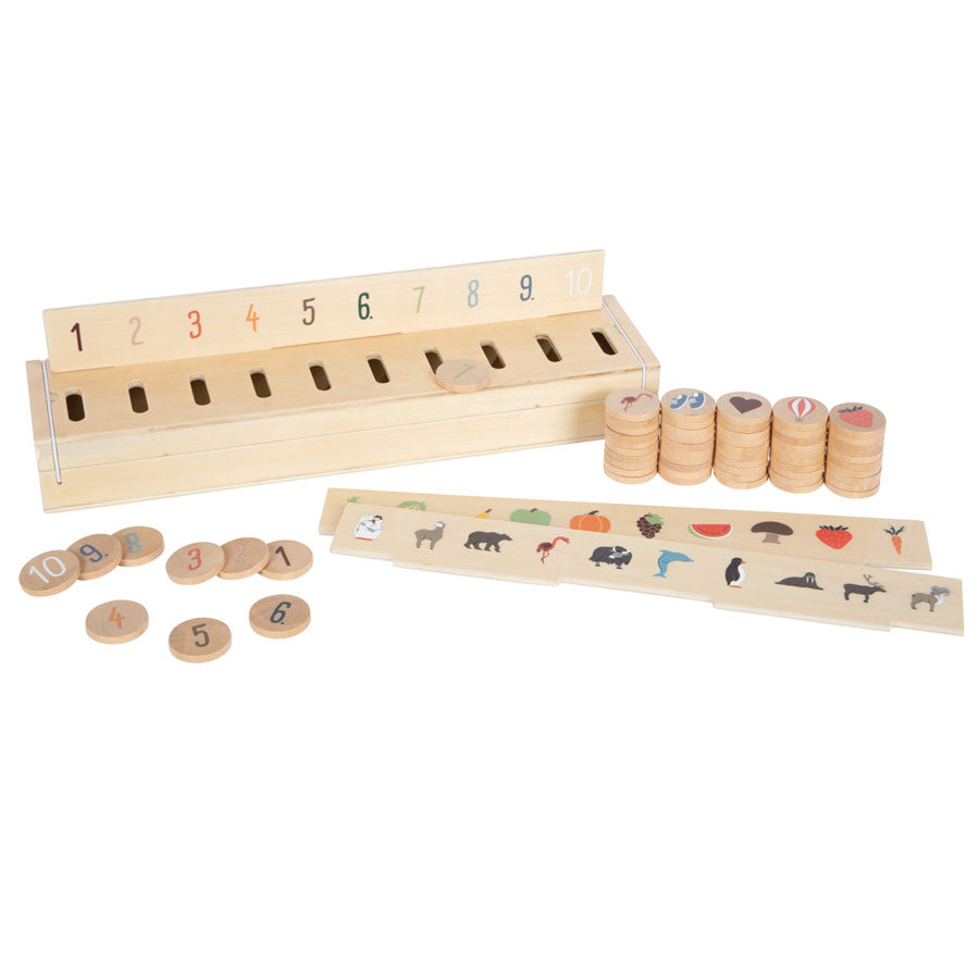 Bildersortierbox aus Holz für Kinder. Tolle Beschäftigung für die Kleinen.