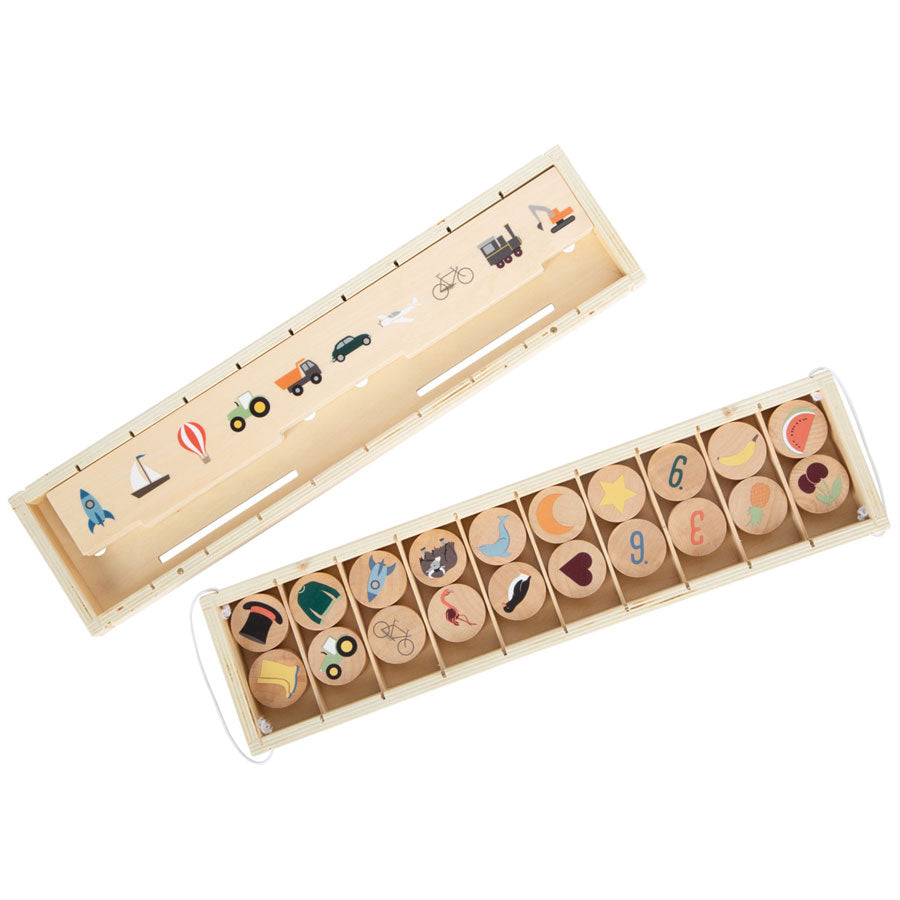 Bildersortierbox aus Holz von der Marke Small Foot