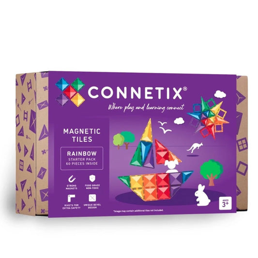 Connetix Magnetbausteine Bunt - Starter Pack - 60 Teile