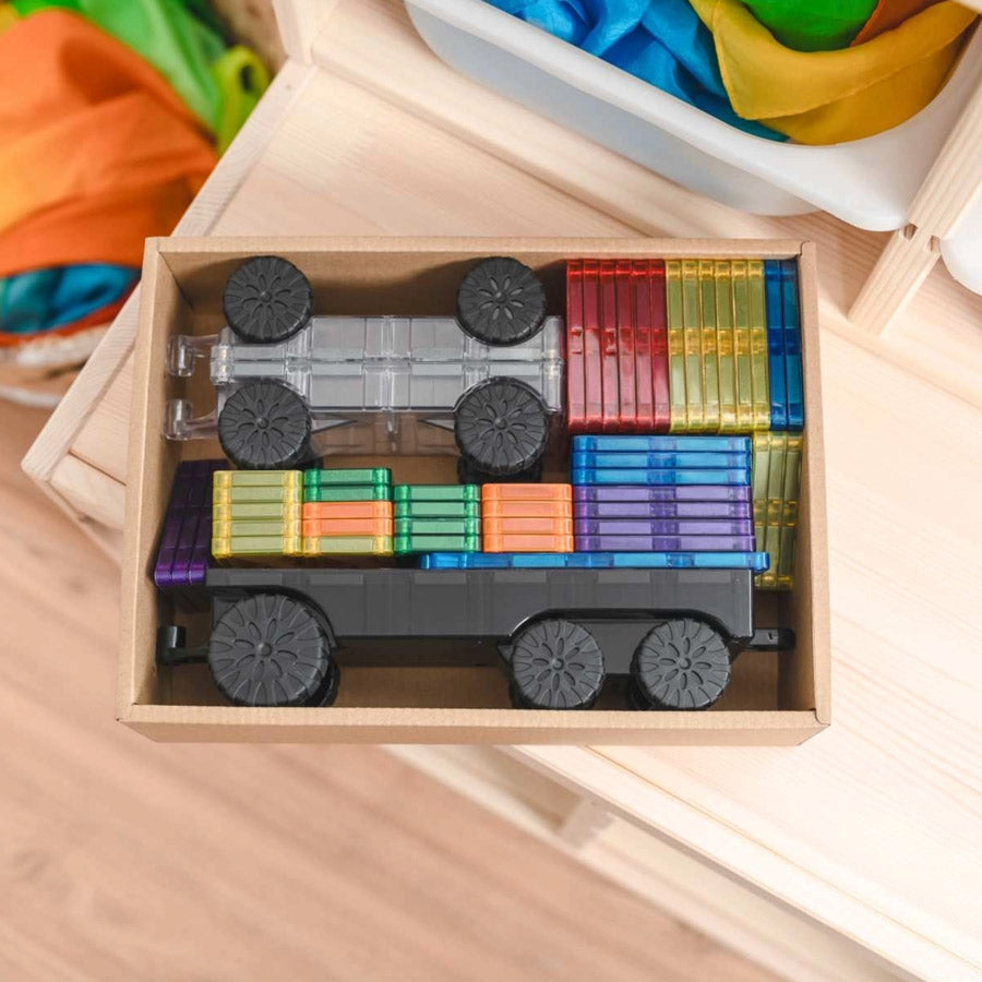 Connetix Magnetbausteine – Rainbow Transport Pack (50 Teile)