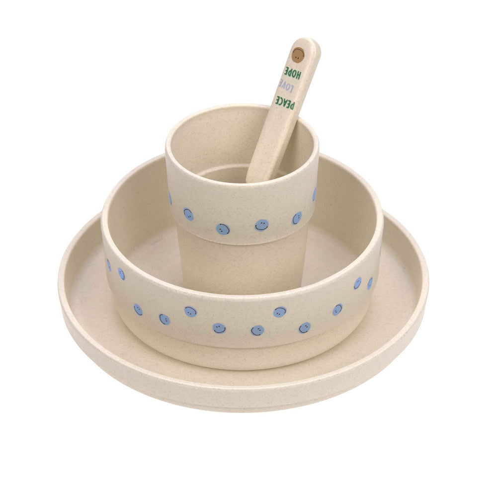 Das Set Smily kommt mit einem hübschen Design für Kinder.