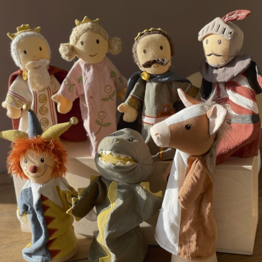 Übersicht einiger Handpuppen von der Marke Egmont Toys
