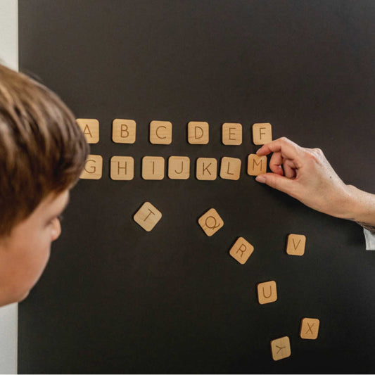 Holzmagnete Buchstaben