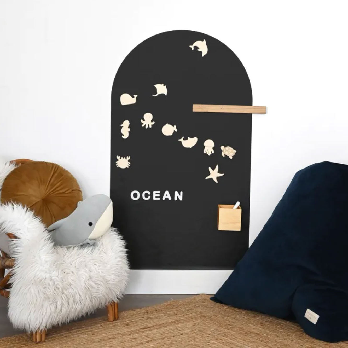 Holzmagnete Ozean für Kinder