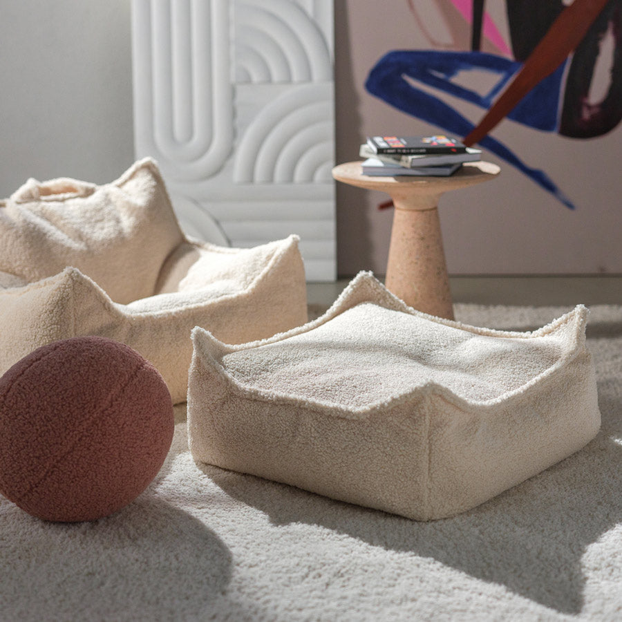Kindersitzsack - Ottomans Square - Teddy | Kinderzimmer-Möbel