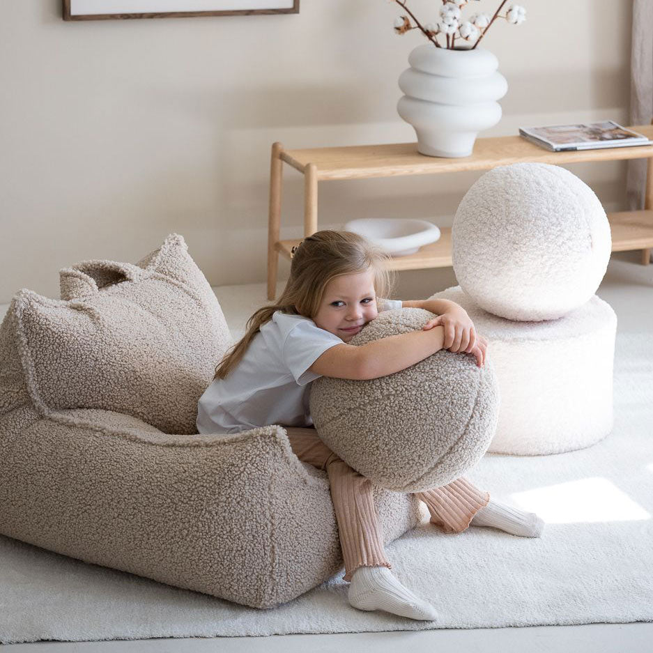 Kindersessel aus Teddy Stoff