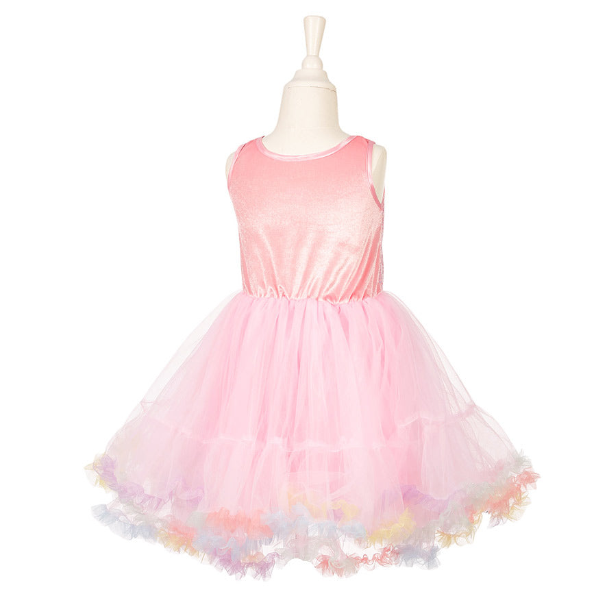 Rückenansicht des Kleides für Kinder, perfekt als Verkleidung für Fasching.