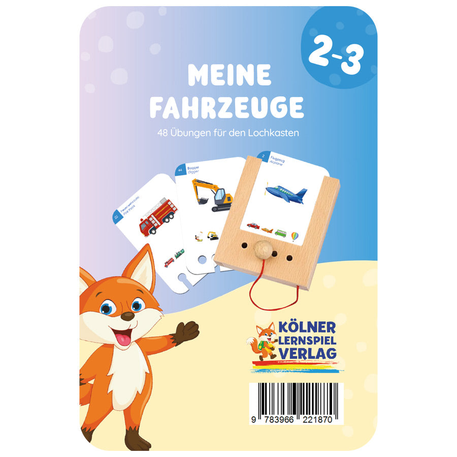 Lochkarten Meine Fahrzeuge vom Kölner Lernspielverlag