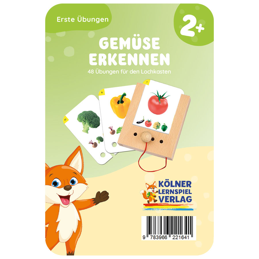 Lochkarten Gemüse erkennen vom Kölner Lernspielverlag