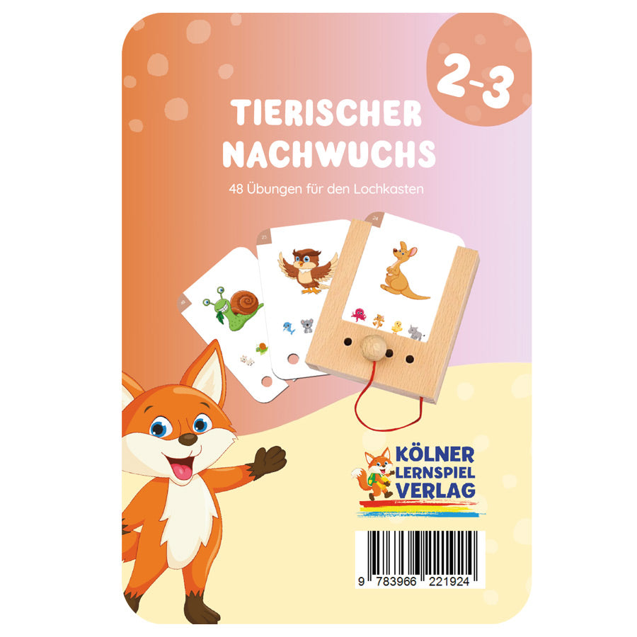 Lochkarten Tierischer Nachwuchs vom Kölner Lernspielverlag