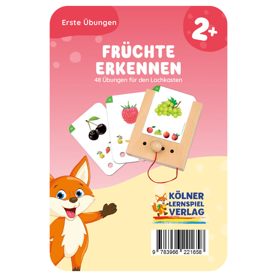 Lochkarten Früchte erkennen vom Kölner Lernspielverlag