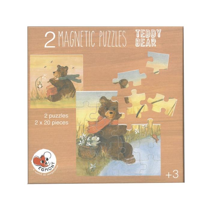 Zwei Magnetpuzzle von Egmont Toys mit dem Teddy Bär Motiv bei Fambees.