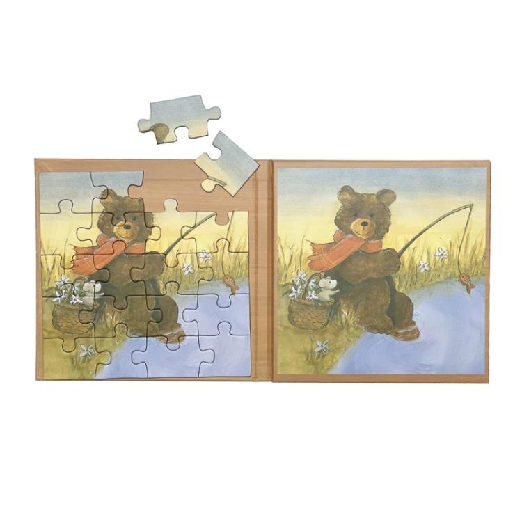 Zwei Magnetpuzzle von Egmont Toys mit dem Teddy Bär Motiv bei Fambees.