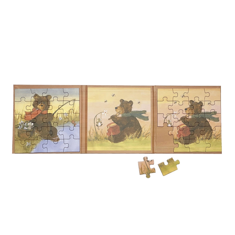 Zwei Magnetpuzzle von Egmont Toys mit dem Teddy Bär Motiv bei Fambees.