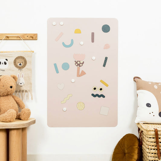 ZWEITE CHANCE: Magnettafel ECKIG M inkl. Magneten in rosa/beige