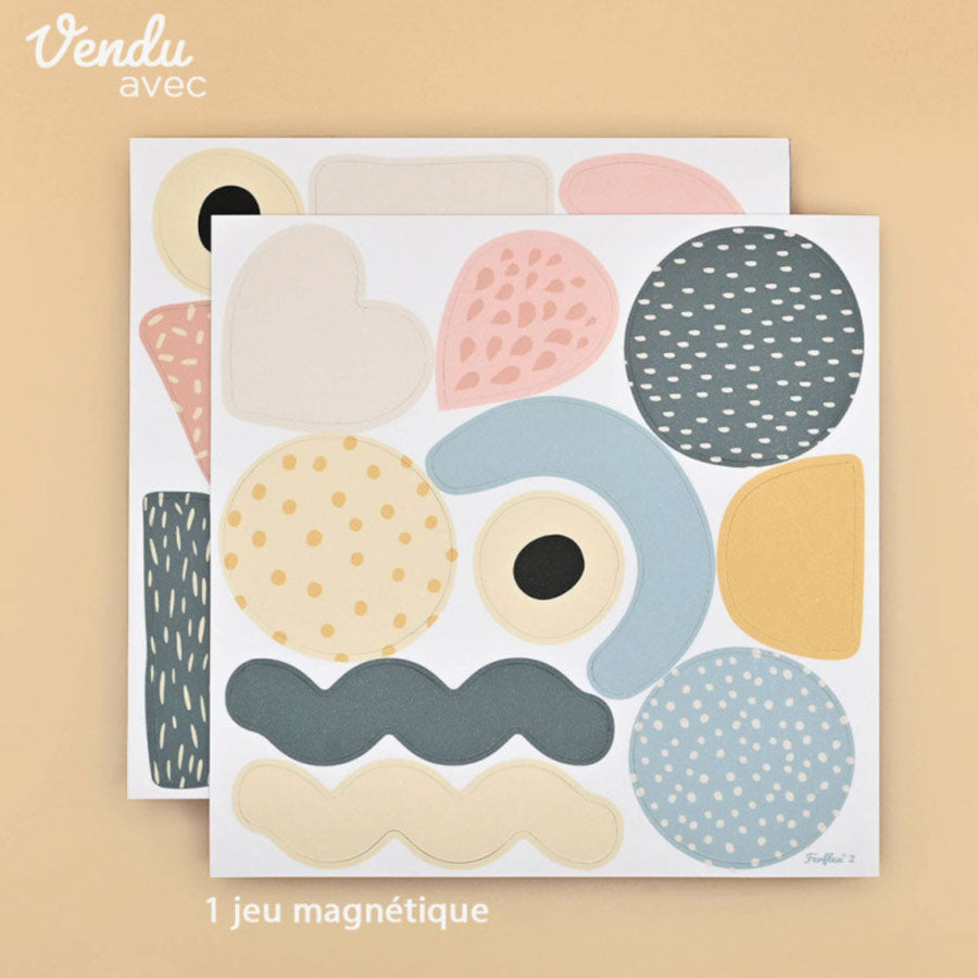 ZWEITE CHANCE: Magnettafel ECKIG M inkl. Magneten in rosa/beige