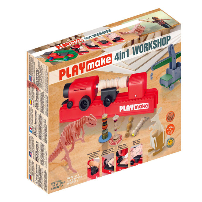Playmake 4-in-1 Drechselbank, Kinderwerkzeug FAMBEES Playmake 4-in-1 Drechselbank, Kinderwerkzeug FAMBEES
