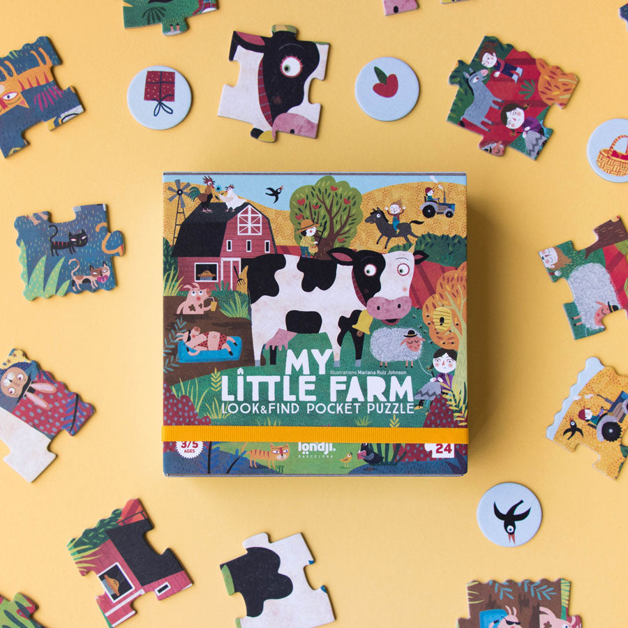 Das Puzzle My little Farm von Londji ist ein perfektes Puzzle für Kleinkinder.