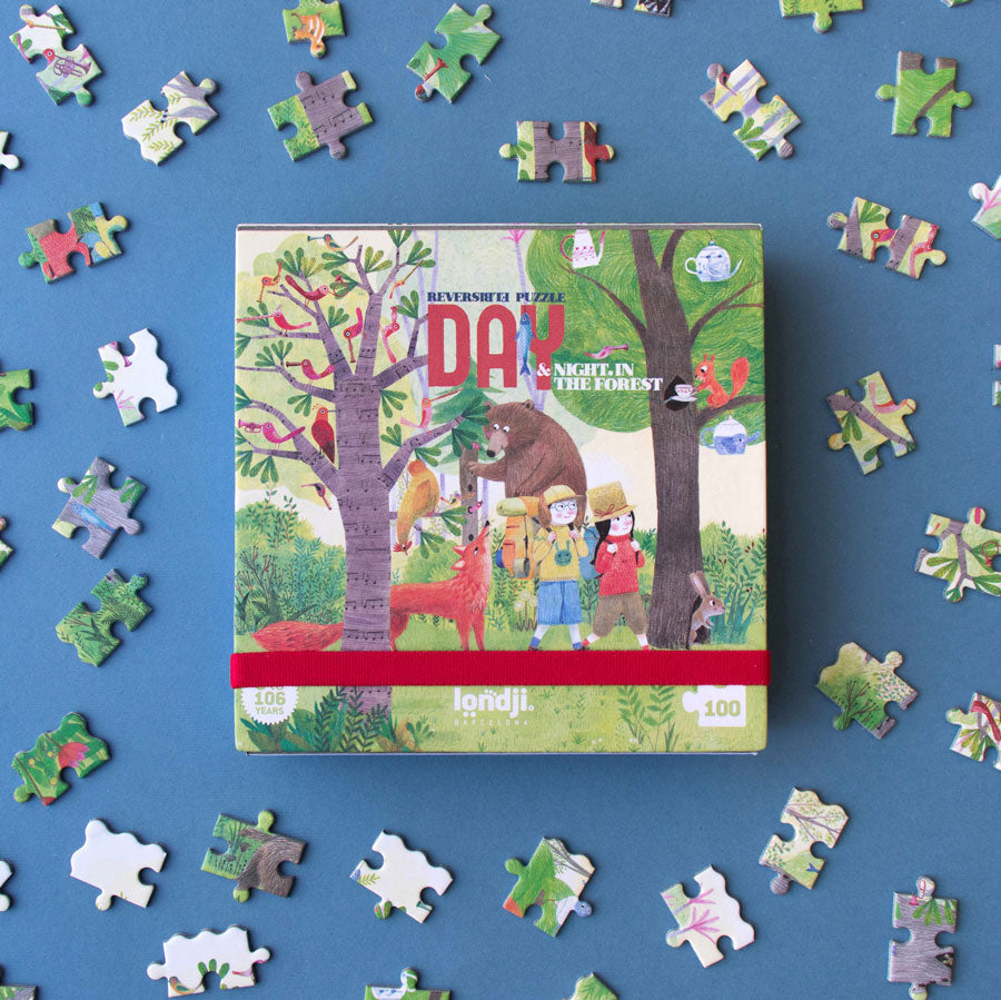 Kleines Puzzle mit schön illustrierten Bildern von Londji