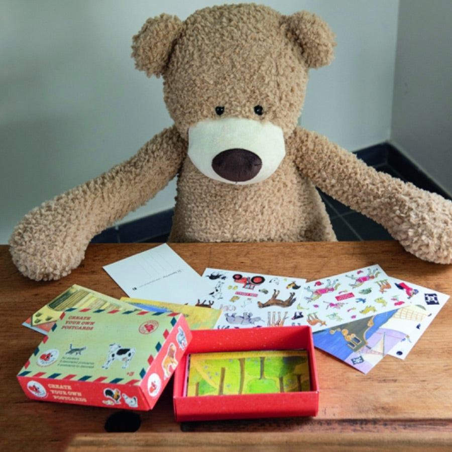 Kreativ-Set Postkarten mit Stickern | Bastelset