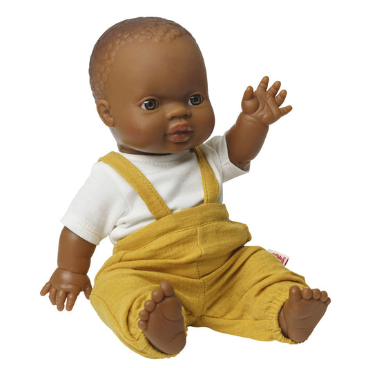 Puppen-Latzhose mit T-Shirt (2-teilig), Gr. 35-45 cm