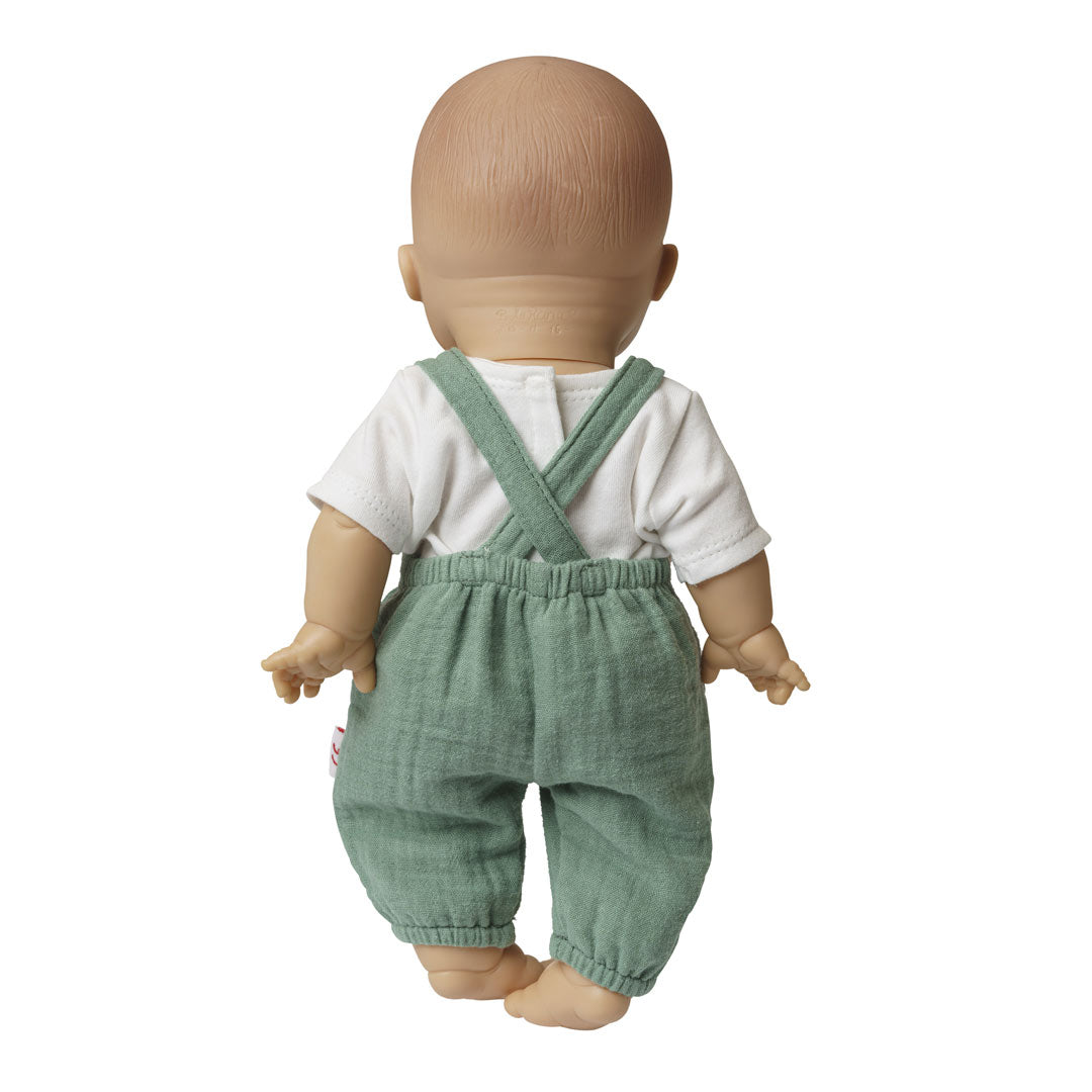 Puppen-Latzhose mit T-Shirt (2-teilig), Gr. 35-45 cm