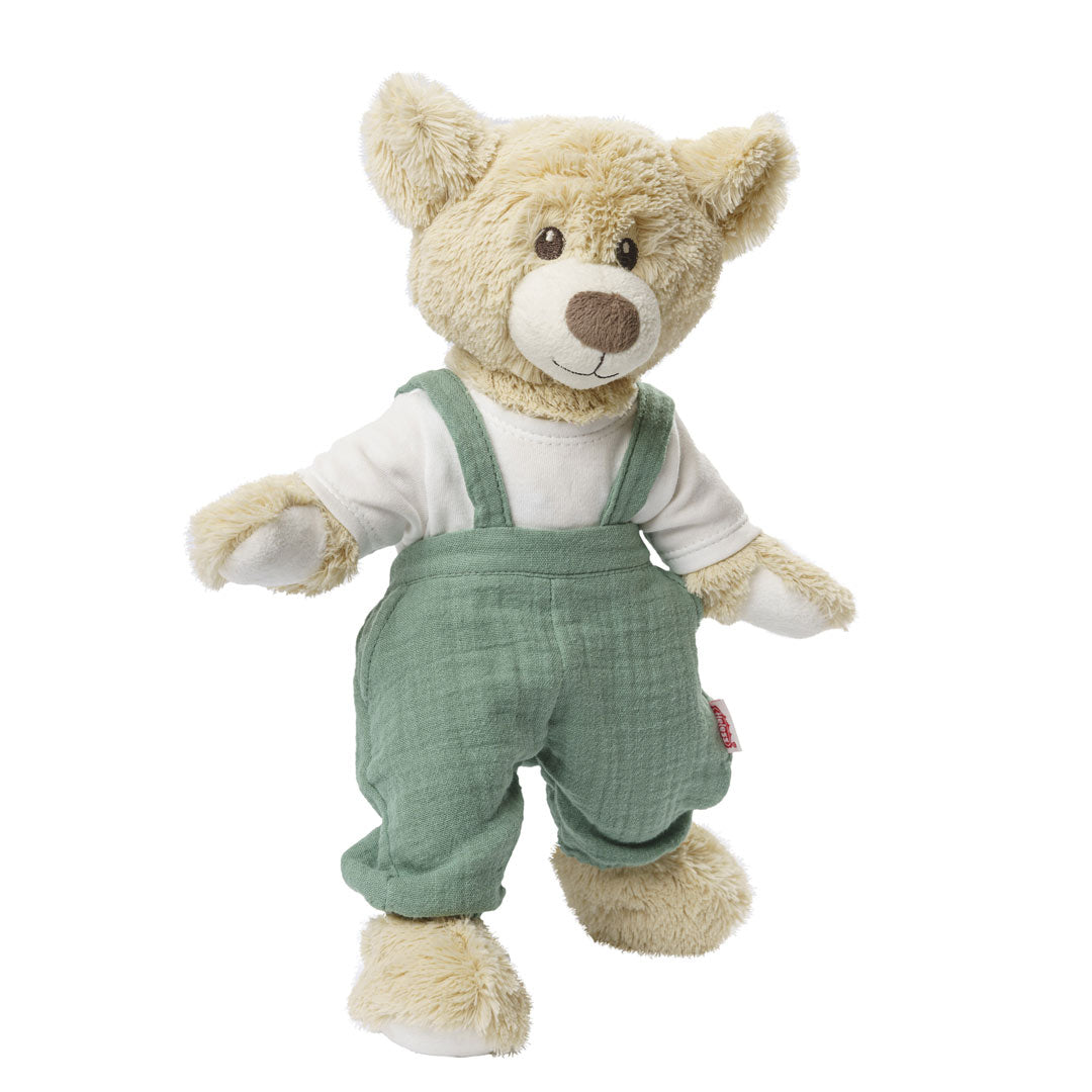 Puppen-Latzhose mit T-Shirt (2-teilig), Gr. 35-45 cm