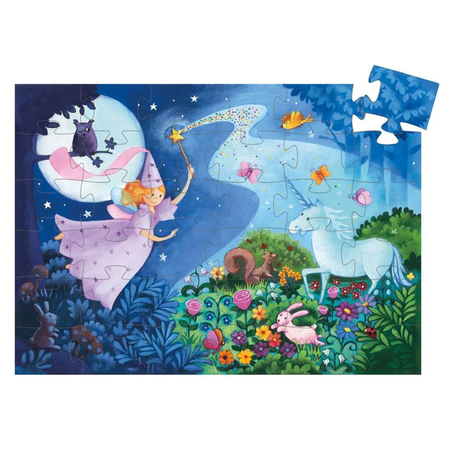Puzzle - Fee & Einhorn (36 Teile)