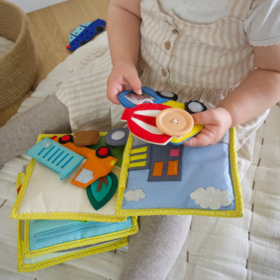 Mini Quiet Book - Mein erster Bagger