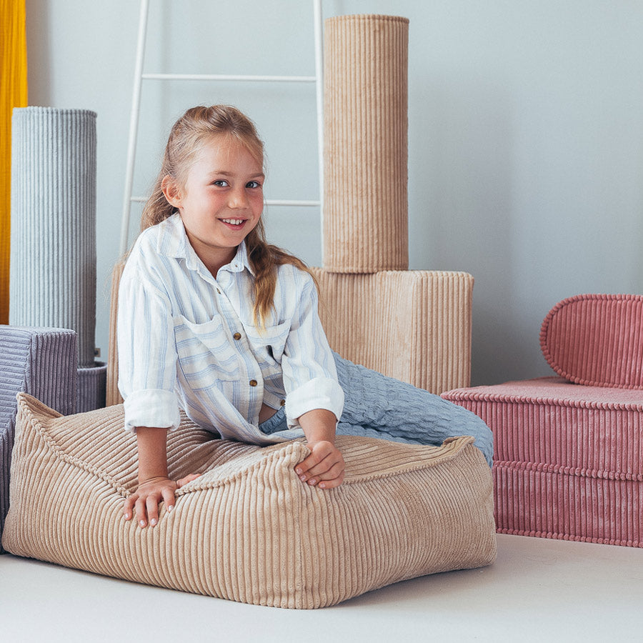 Kindersitzsack - Ottomans Square - Cord | Kindermöbel