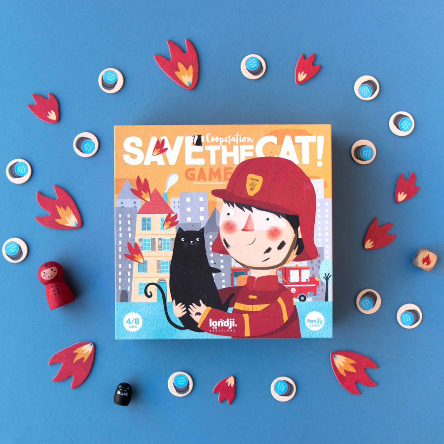Spiel für die Familie - Save the Cat - mit tollen Illustrationen und einer Menge Spielspaß
