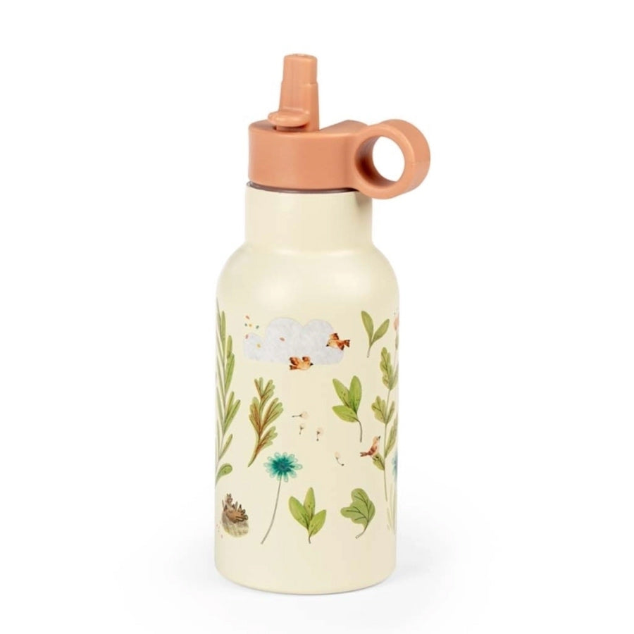 Trinkflasche für Kinder mit einem fröhlichen Natur-Design von Moulin Roty