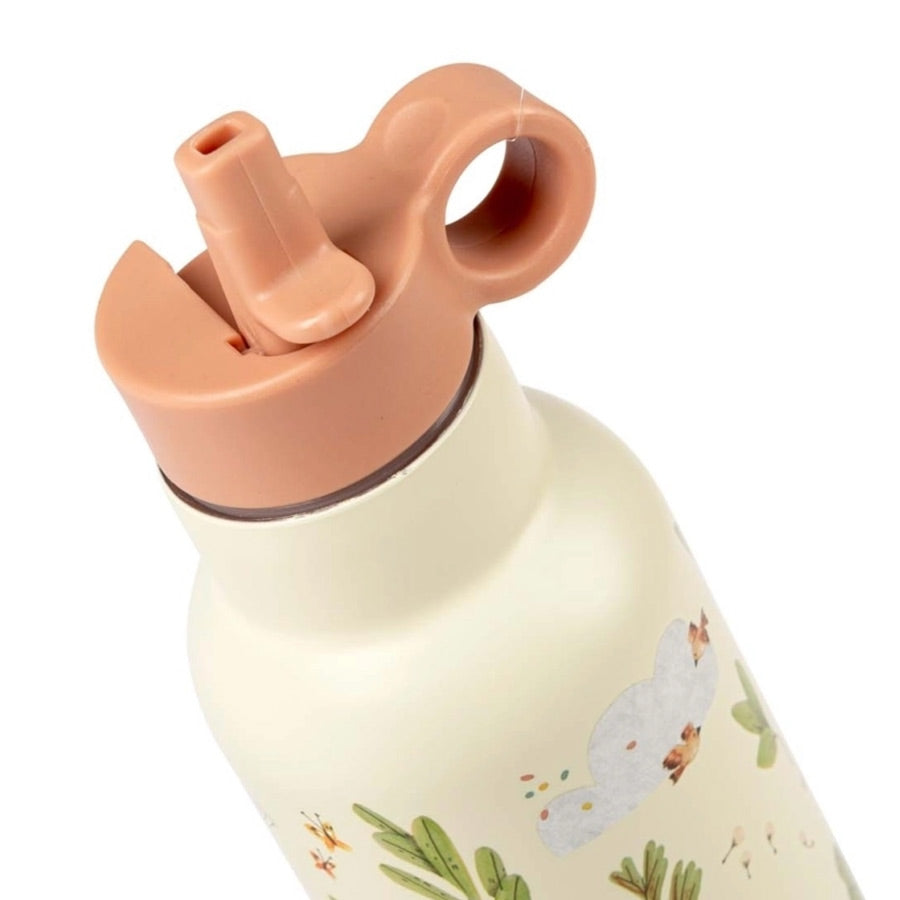 Einfacher Trinkverschluss zum Knicken in der Farbe Lachs.