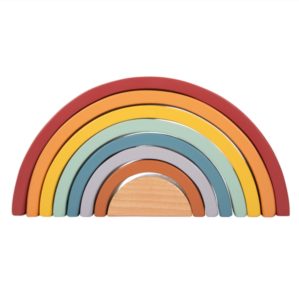 Regenbogen Holzbausteine 