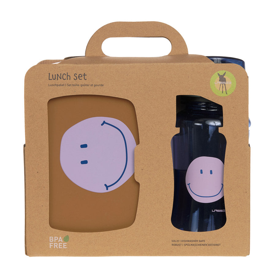 Brotdose & Trinkflasche Set – Little Gang Smiley