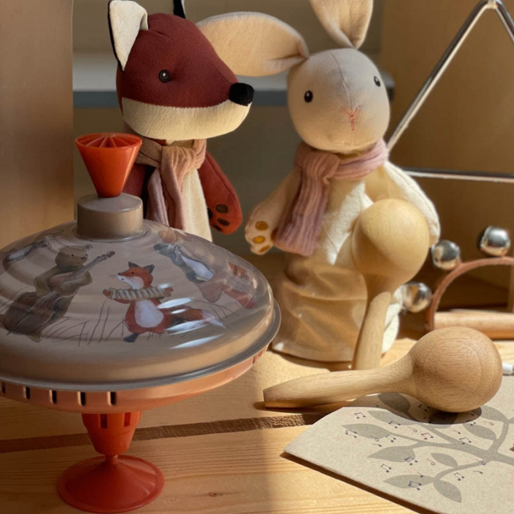 Brummkreisel in groß mit dem Design Tiermusiker