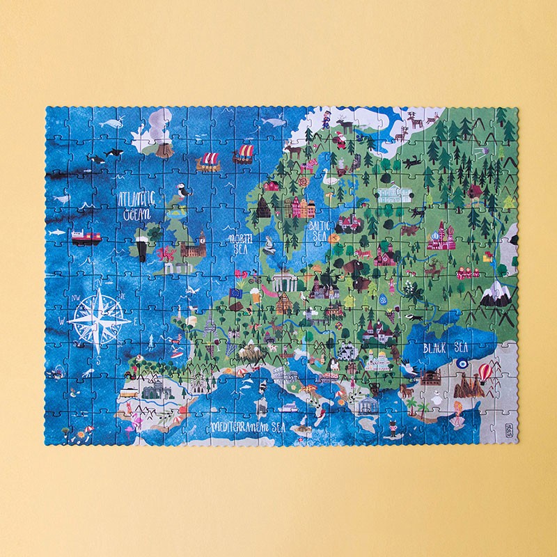 Entdecke Europa Puzzle von Londji mit 200 Teilen.