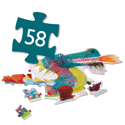 Bodenpuzzle: Leon der Drachen (58 Teile)