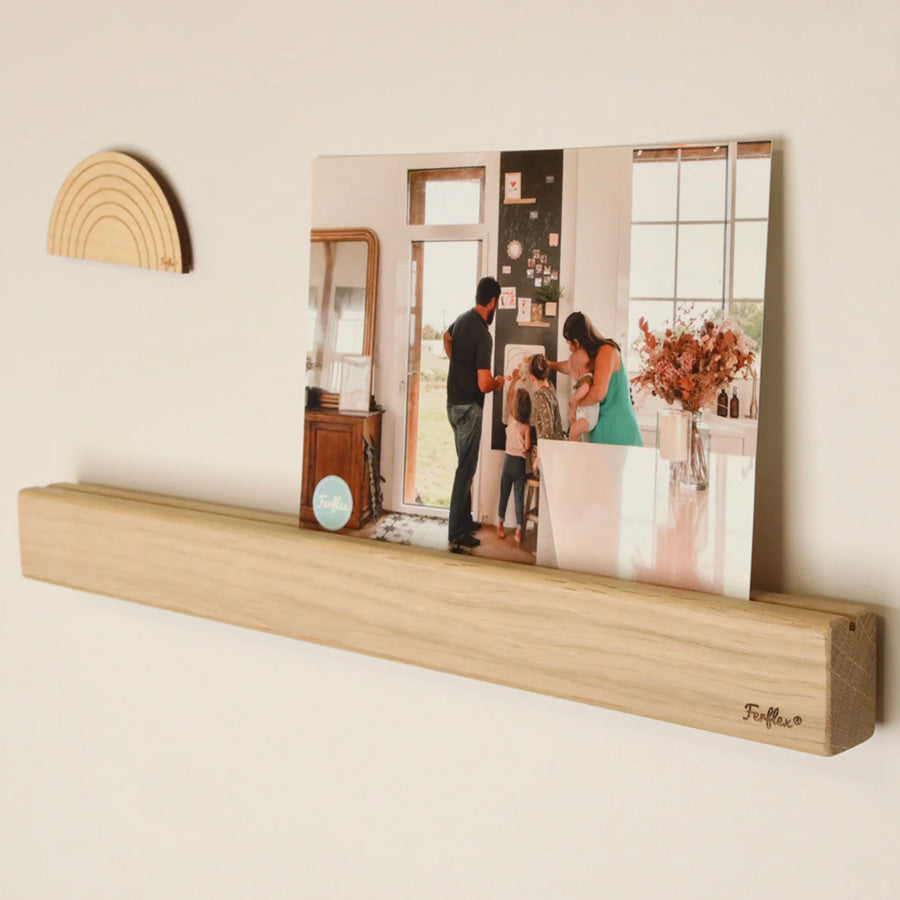 Magnetische Holzleiste für Fotos, Postkarten und mehr zum Anhängen an die Magnettafel