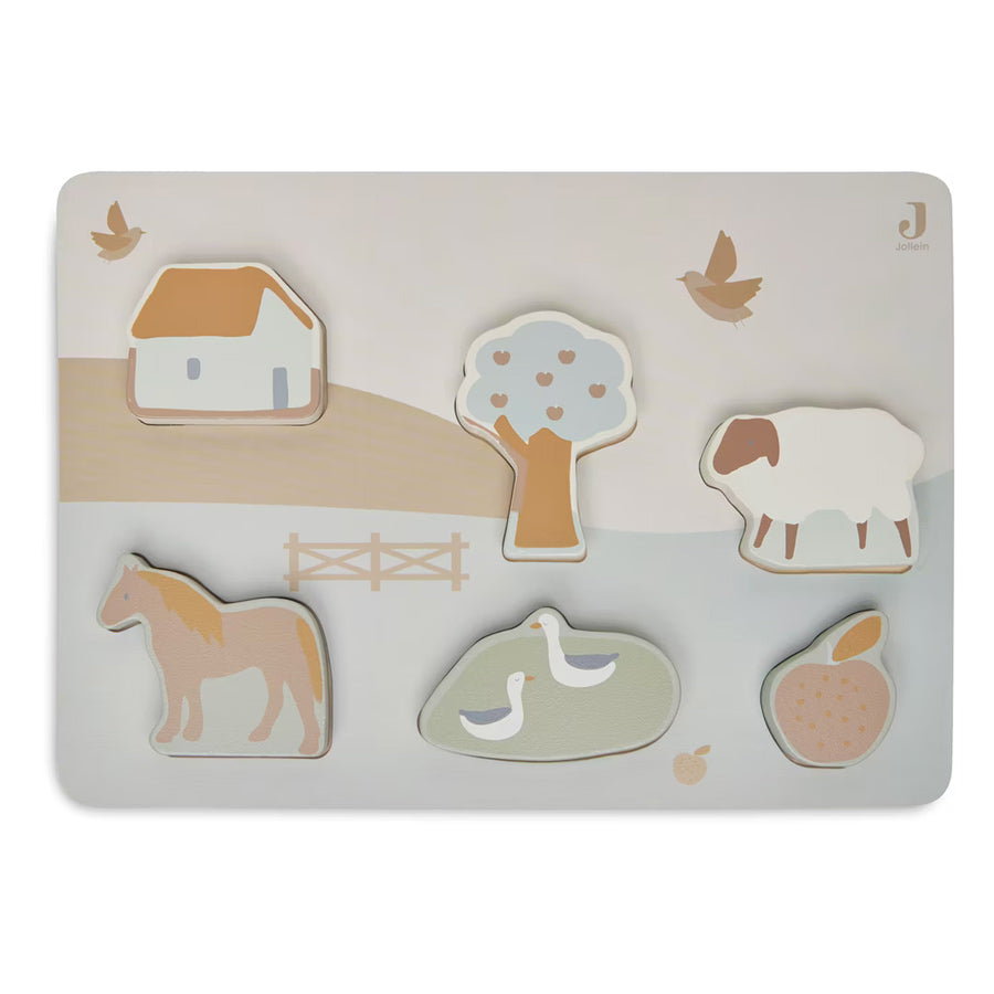 Puzzle Bauernhof aus Holz
