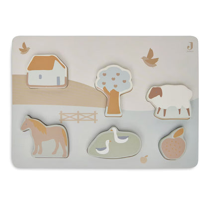 Puzzle Bauernhof aus Holz