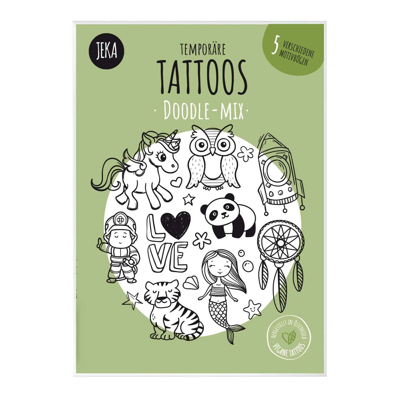 Temporäre TATTOOS - DOODLE-MIX