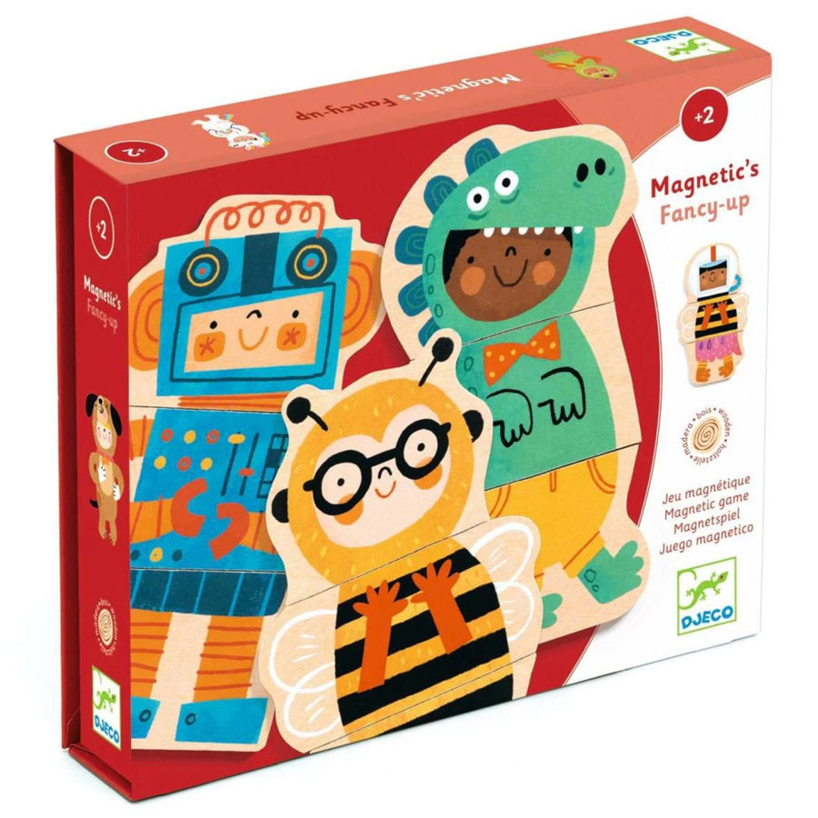 Magnete für Kinder mit Puzzle aus Holz Fancy Up