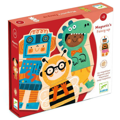 Magnete für Kinder mit Puzzle aus Holz Fancy Up